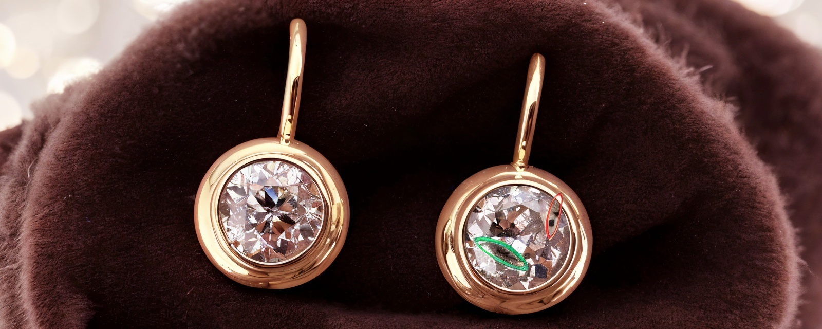 čistota diamantu, jak vnitřní, tak i vnější